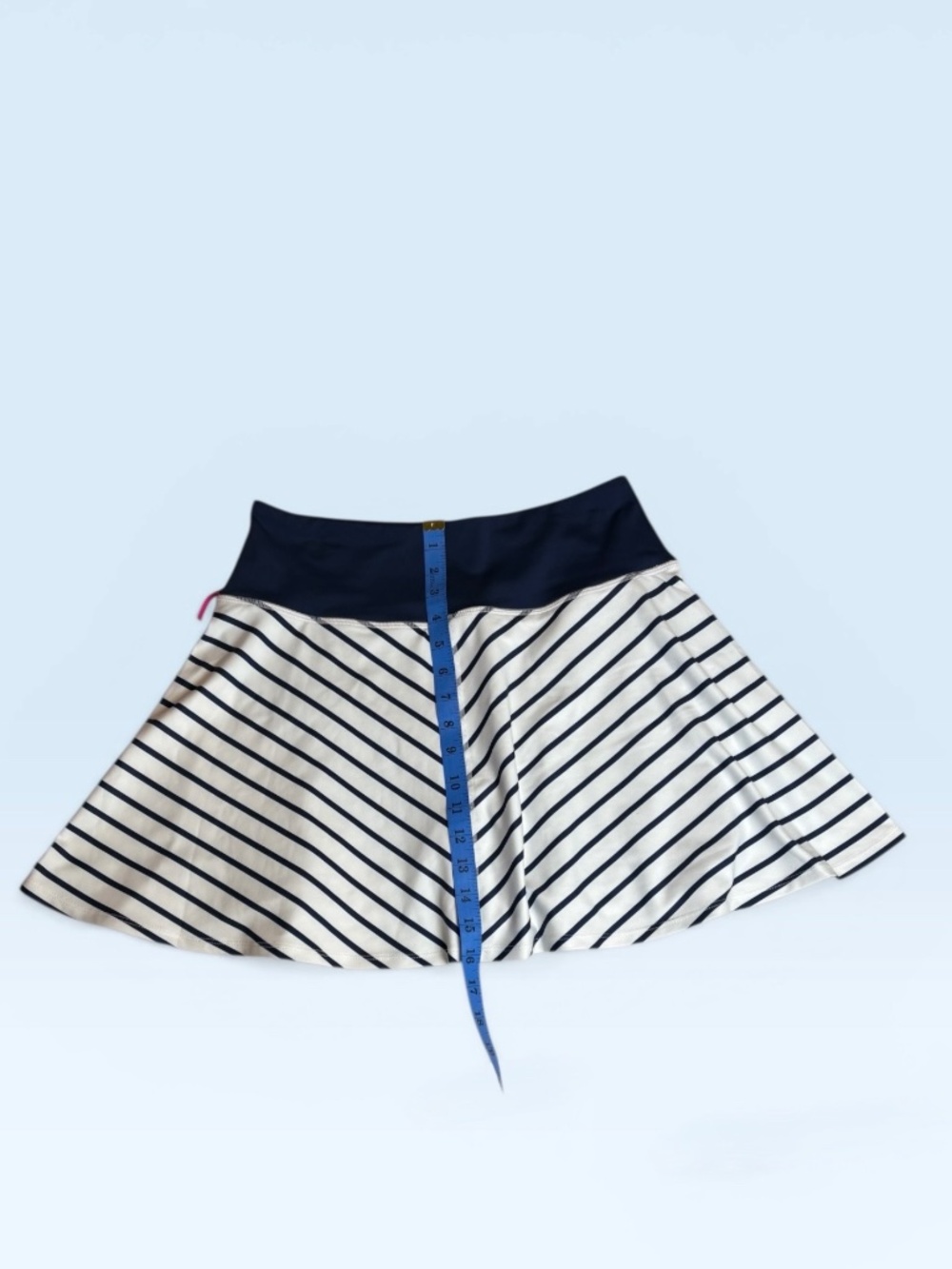New Yogalicious Lux Match Point Skort in Navy and White Stripe XL - Picture 5 of 6